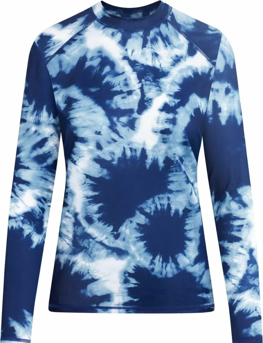 Kanu Surf Women's Long-Sleeve UPF 50 Rashguard - Beach Girl Navy - X-Large - Sun Protection Swim Shirt