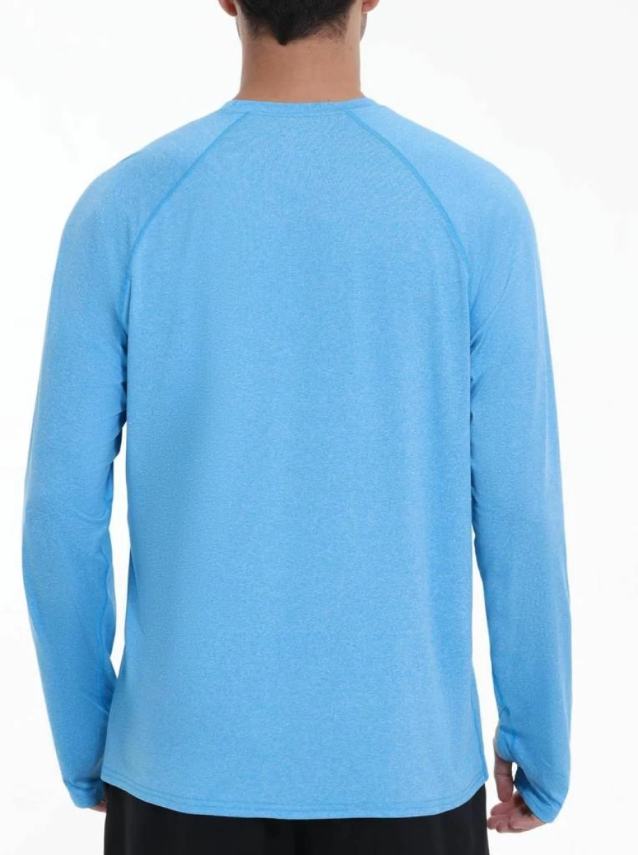 Roadbox UPF 50+ Men's Sun Protection Shirt - Long Sleeve Quick Dry UV Rash Guard for Swimming, Fishing & Hiking with Thumbhole