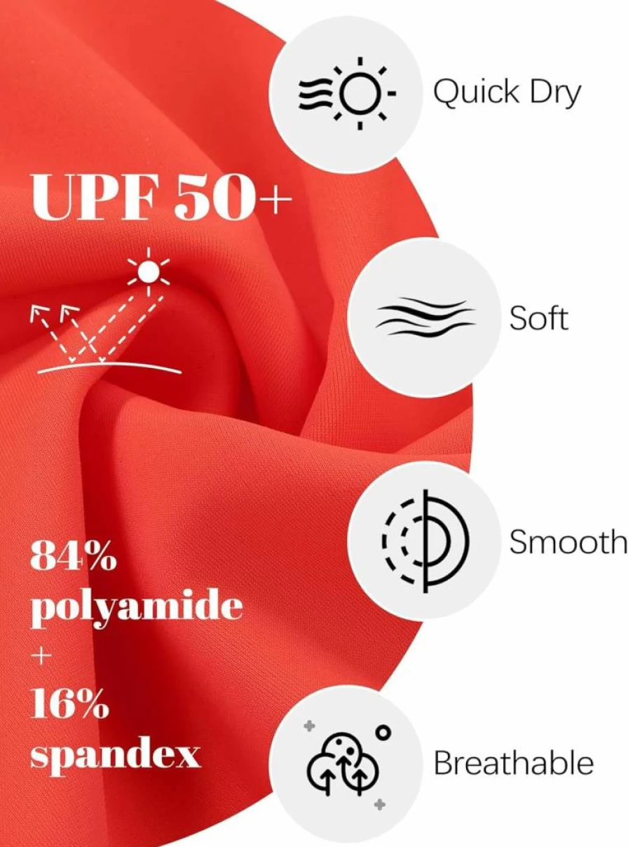 Poroka 2 Pack UPF 50+ Baby Boys Rash Guard Swim Shirt, Toddler Quick-Dry Long Sleeve Sun Protection Surf Top