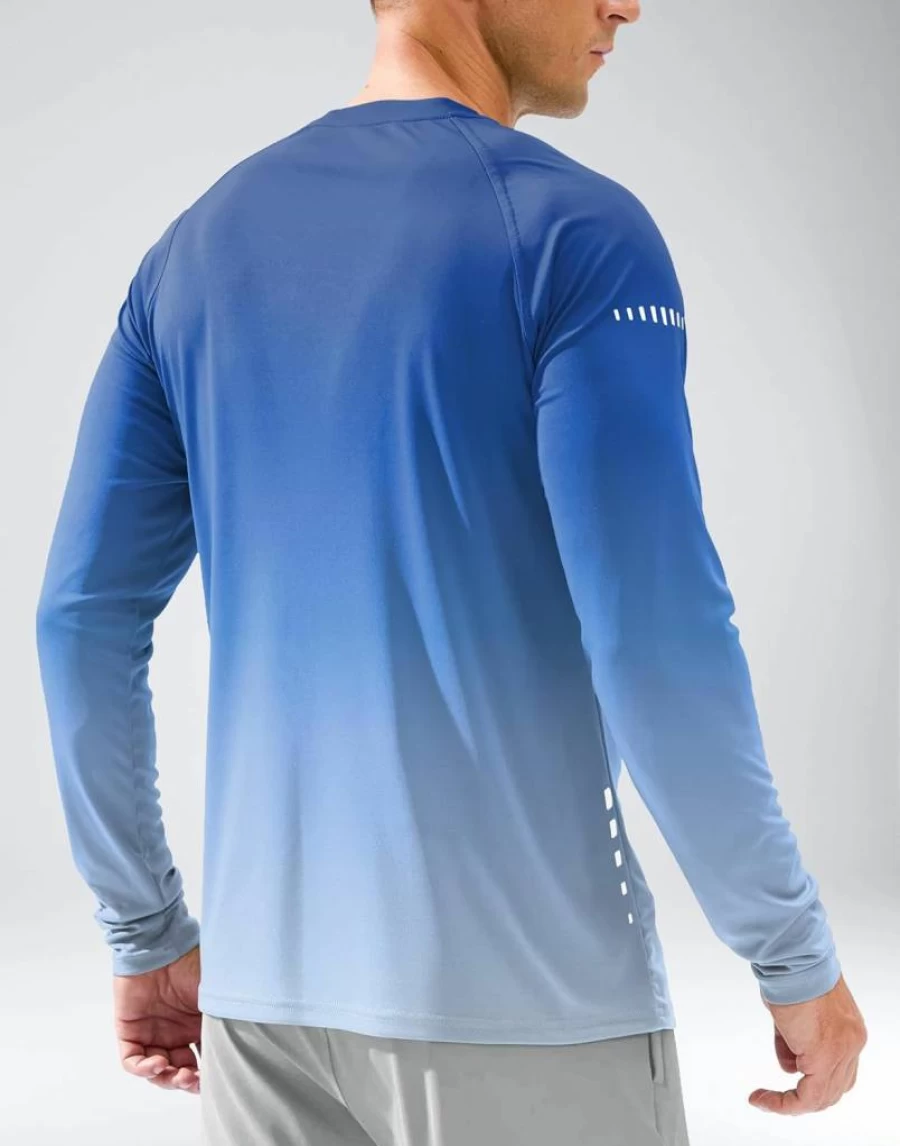 G Gradual Men's UPF 50+ Sun Protection Shirt - Long Sleeve Rash Guard for Fishing, Hiking, Running & Workout - SPF UV Athletic Shirt