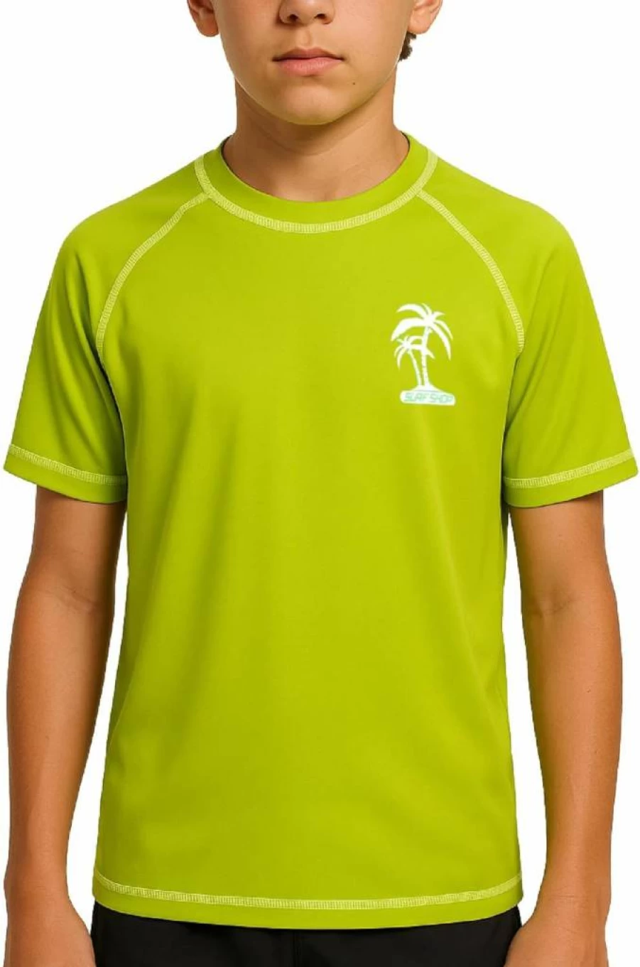 iXtreme UPF50+ Boys Rash Guard - Quick Dry Short Sleeve Swim Shirt for Toddler to Big Kids (12 Months-18 Years)