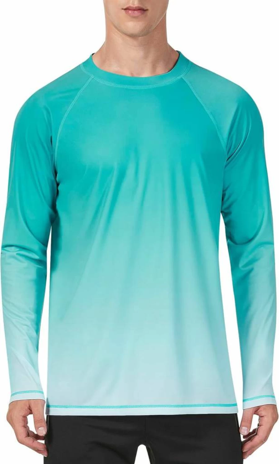 KPSUN Men's UPF 50+ Long Sleeve Rash Guard Shirt - Sun Protection Quick Dry UV Swim Shirt for Beach, Fishing & Water Sports