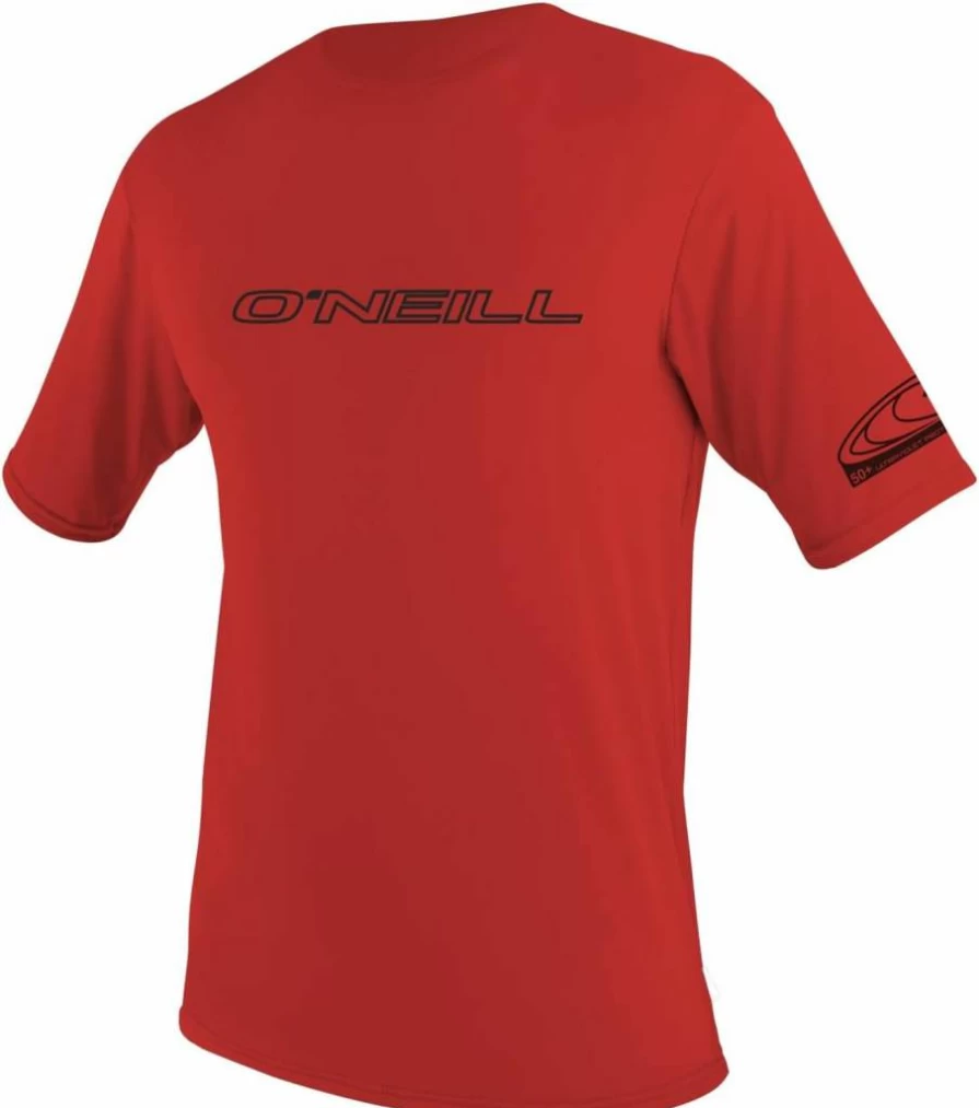 O'Neill Men's 50+ UPF Sun Protection Short Sleeve Shirt - Basic Skins SPF Shirt for Swimming & Outdoor Activities