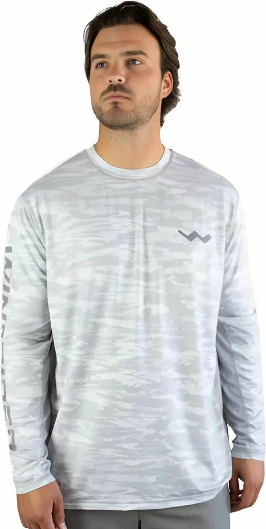 WindRider Men's UPF 50+ Sun Protection Long Sleeve Rash Guard Shirt for Swimming, Fishing & Outdoor Activities