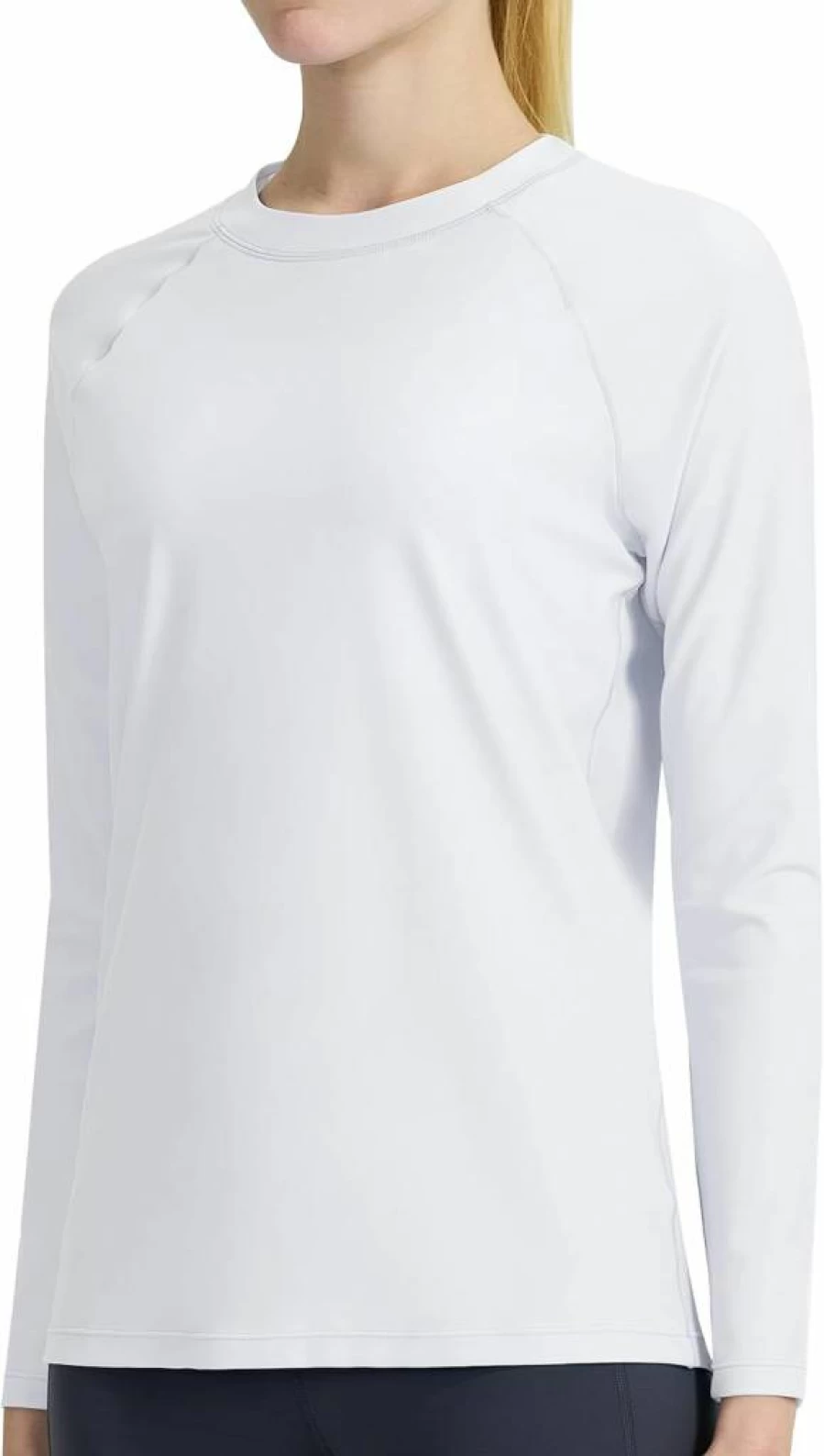 KPSUN Women's UPF 50+ Long Sleeve Rash Guard Swim Shirt - Sun Protection Quick Dry Surfing Top for Beach & Swimming