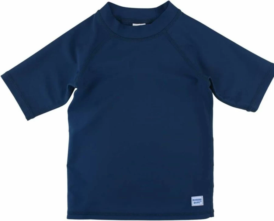 RUGGEDBUTTS Boys' Short Sleeve Rash Guard Swim Shirt - UPF Sun Protection Quick-Dry Active Wear