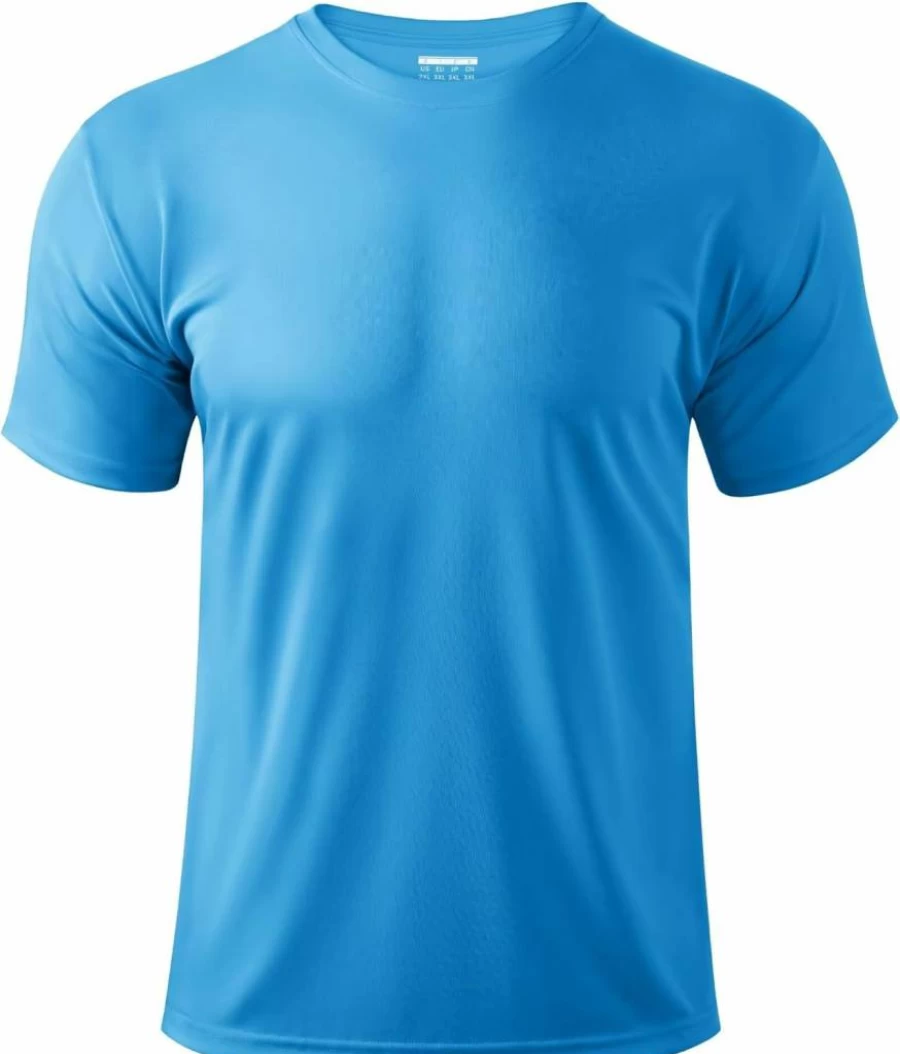 Boladeci Men's UPF 50+ Sun Protection Swim Shirt - Moisture Wicking, Quick Dry, Lightweight Rash Guard Short Sleeve Shirt