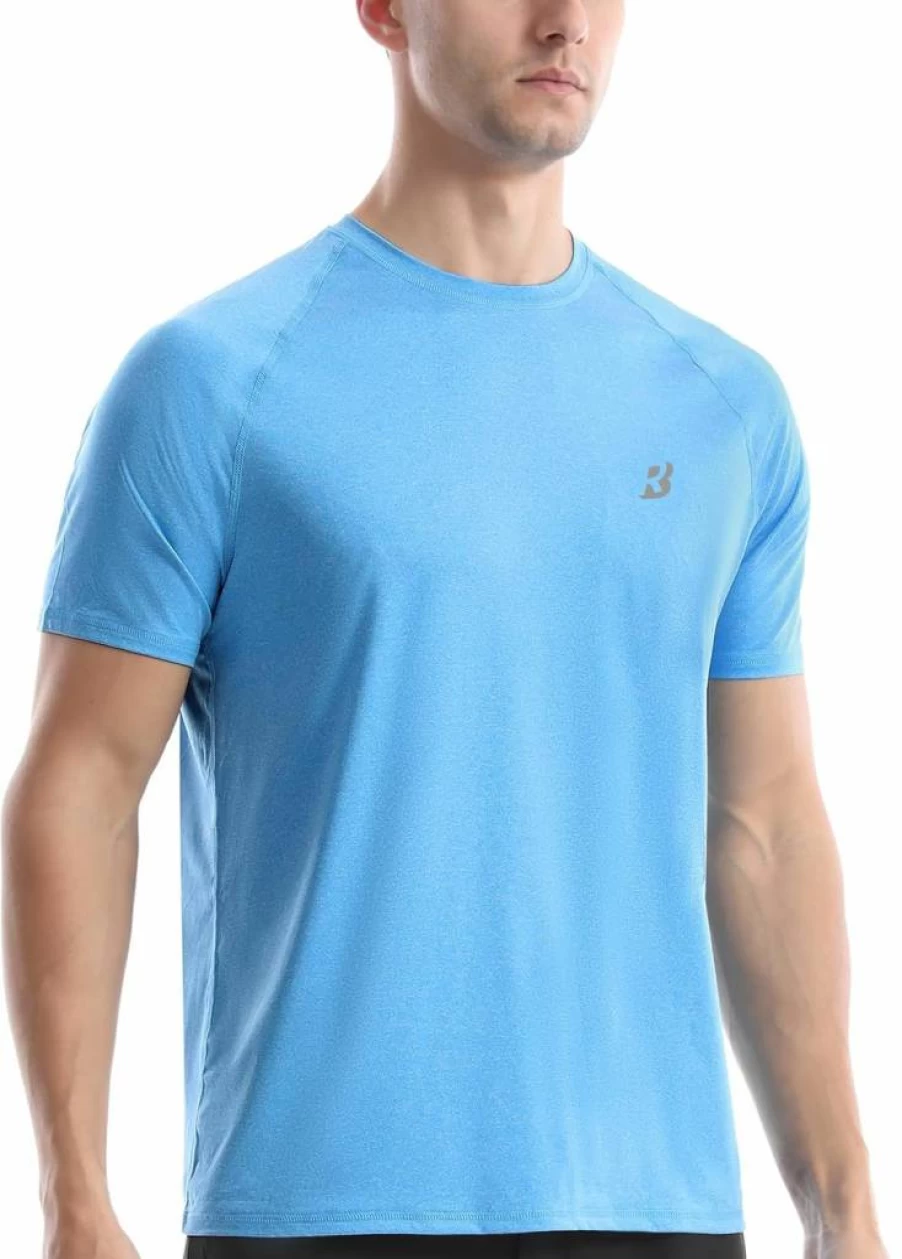Roadbox UPF 50+ Men's Sun Protection Shirt - Short Sleeve Rash Guard for Swimming, Fishing, Gym & Outdoor Activities