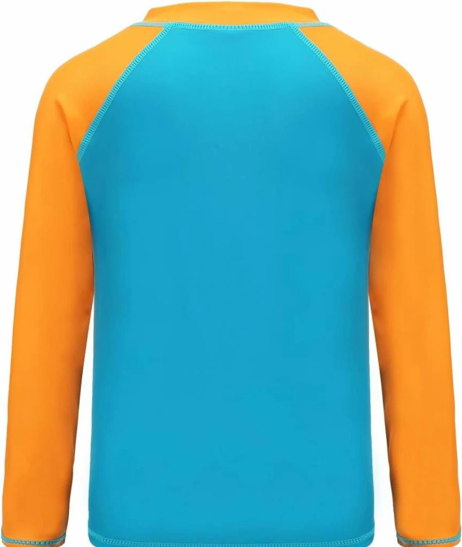HowJoJo UPF 50+ Boys Swim Shirt - Quick-Dry Short Sleeve Rash Guard for Kids Sun Protection