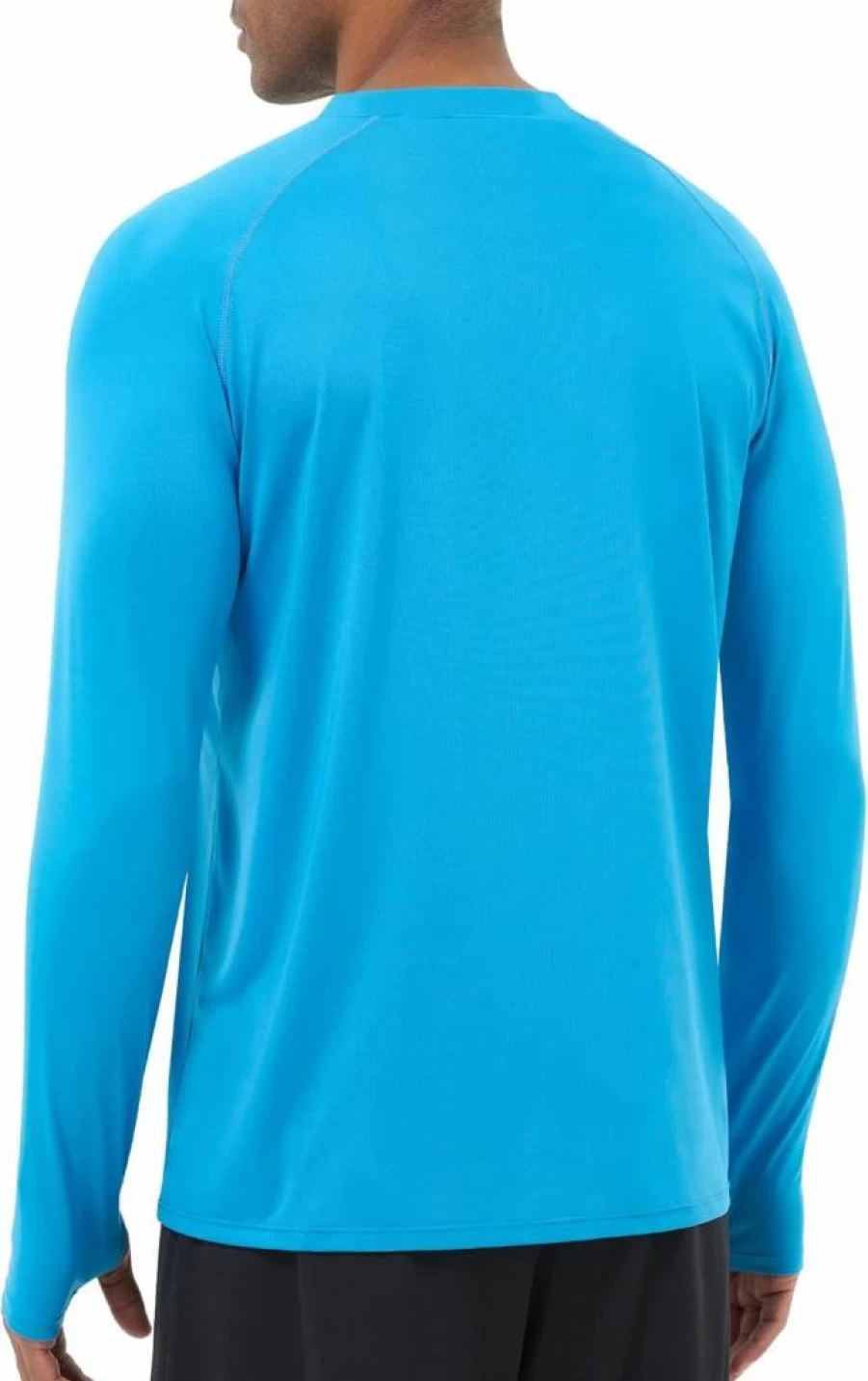 UUMIAER Men's UPF 50+ Sun Protection Long Sleeve Rash Guard Shirt for Running, Hiking & Outdoor Activities