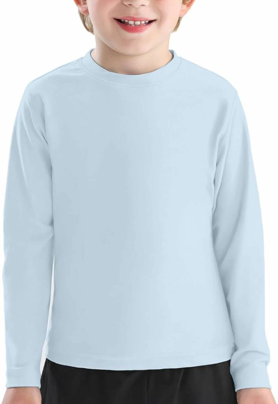 American Trends UPF 50+ Kids Sun Protection Rash Guard - Long Sleeve Swim Shirt for Boys & Girls 2-9 Years, Outdoor Athletic Swimwear