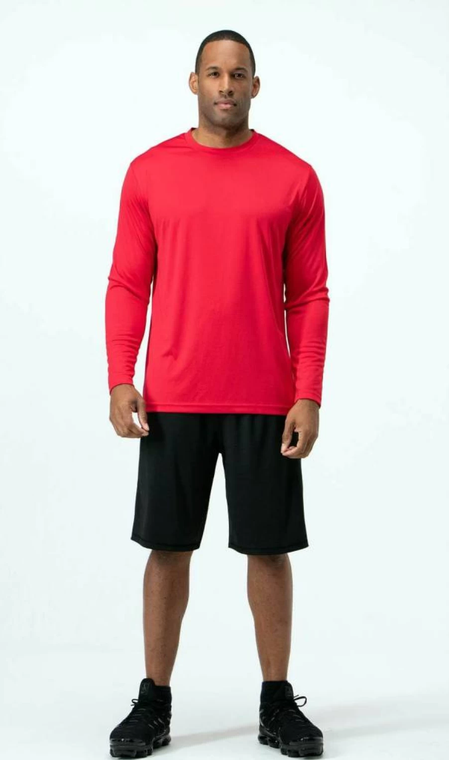 DEVOMS Men's 2-Pack Quick Dry Long Sleeve Rash Guard Shirt - UPF Sun Protection for Fishing, Running, Cycling & Outdoor Activities