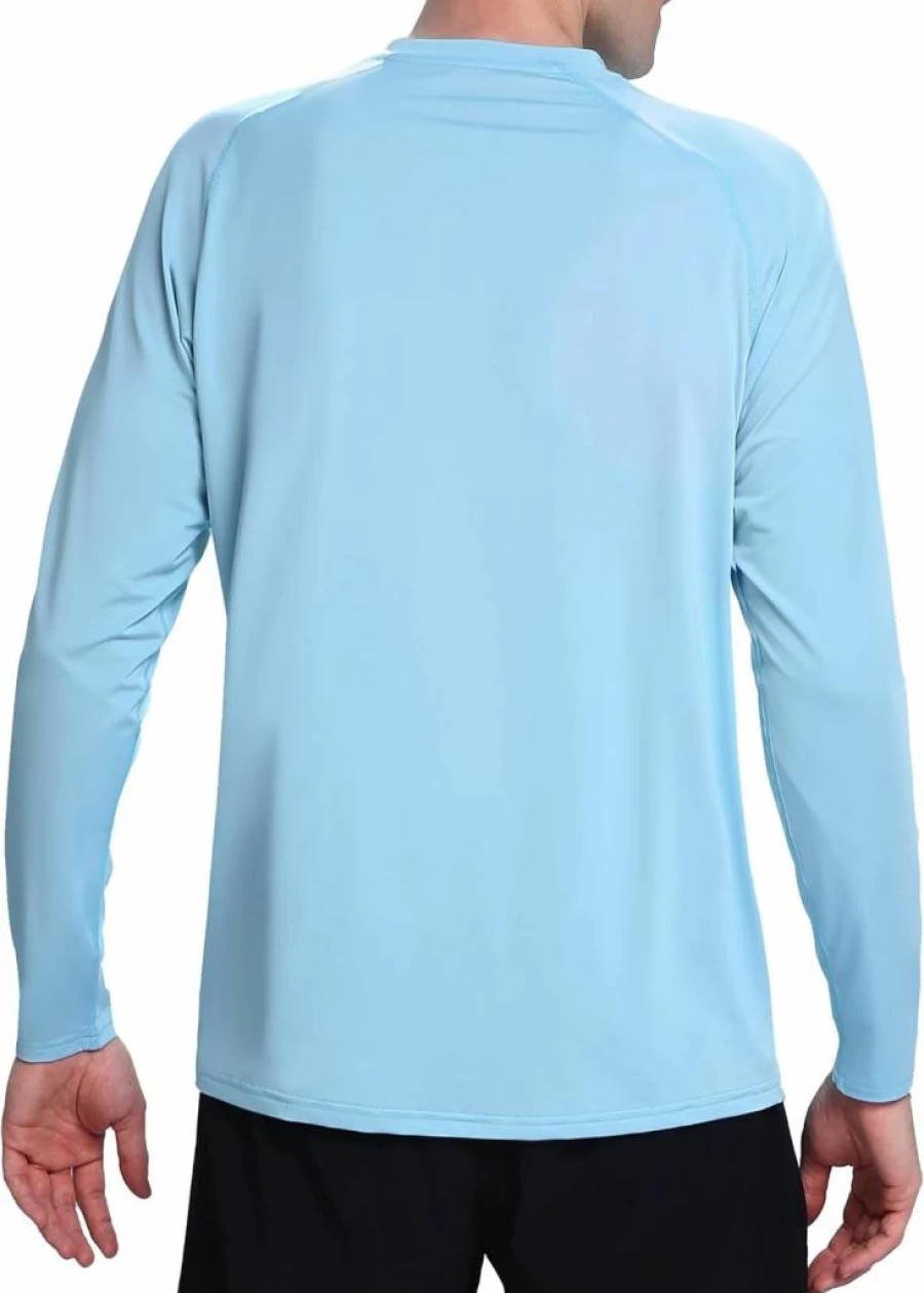 Endyart Men's UPF 50+ Sun Protection Shirt - Long Sleeve UV Rash Guard for Fishing & Swimming - Quick Dry SPF Shirt