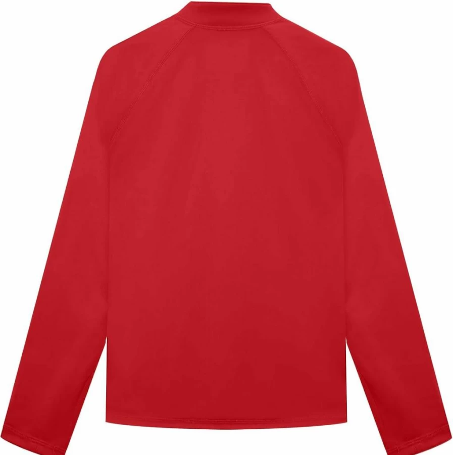 Poekuao Boys UPF 50+ Sun Protection Zip-Up Rash Guard Long Sleeve Swim Shirt with Thumb Holes, Quick Dry UV SPF Shirt for Kids