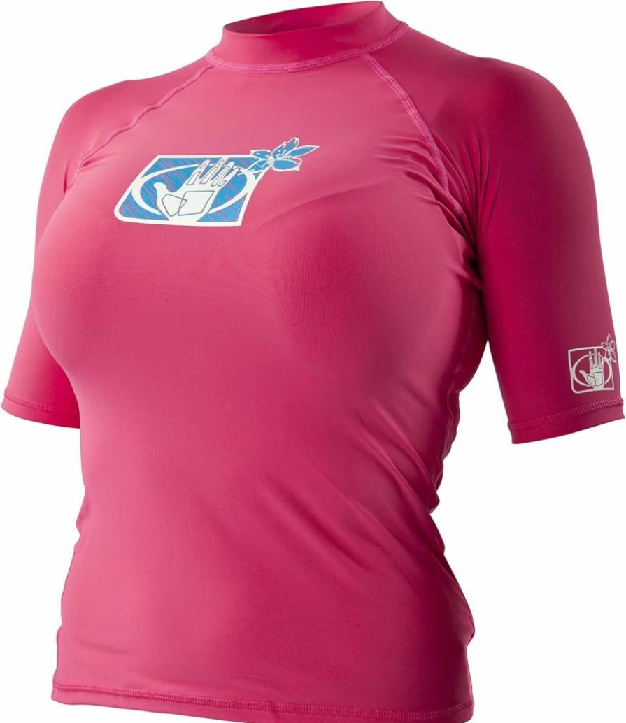 Body Glove Women's Basic Fitted Short Sleeve Rashguard UPF 50+ Swim Shirt for Sun Protection