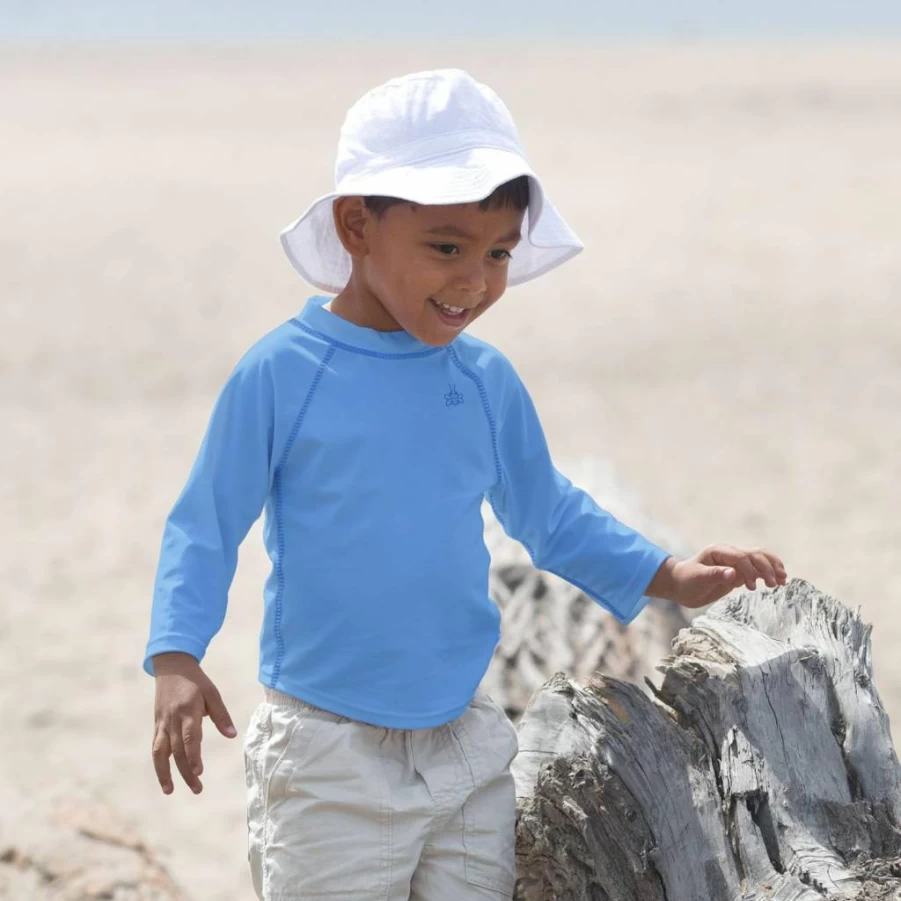 Green Sprouts UPF 50+ Baby Rashguard - Long Sleeve Sun Protection Swim Shirt for Toddlers, Boys & Girls