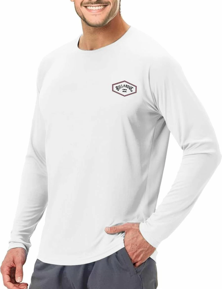 Billabong Men's UPF 50+ Big & Tall Rash Guard Swim Shirt - Long & Short Sleeve Sun Protection