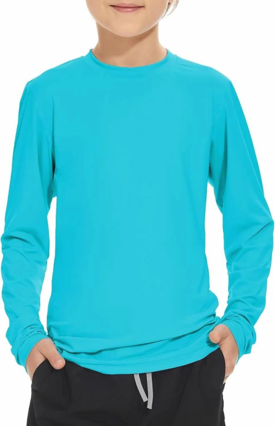 American Trends Boys UPF 50+ Sun Protection Long Sleeve Rash Guard Swim Shirt for Kids