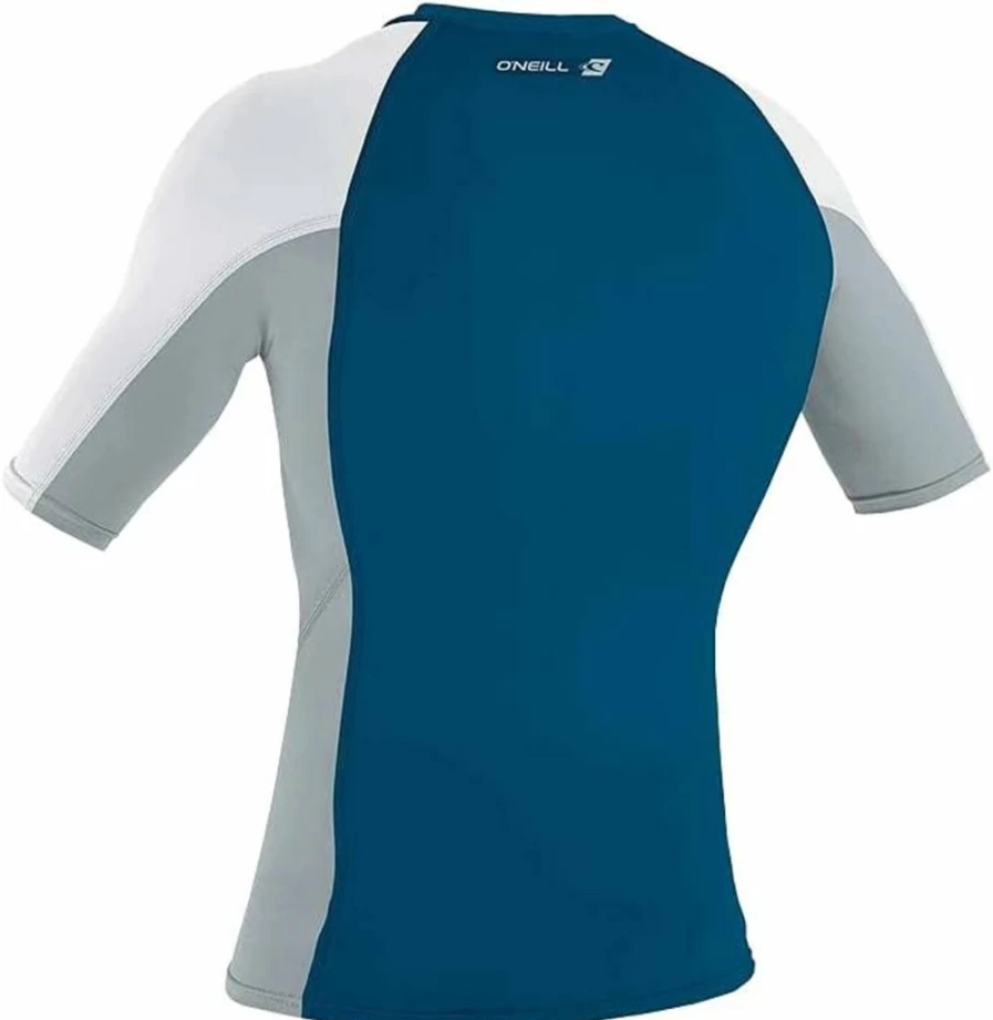 O'Neill Men's Premium UPF 50+ Sun Protection Short Sleeve Rashguard Shirt for Swimming & Surfing