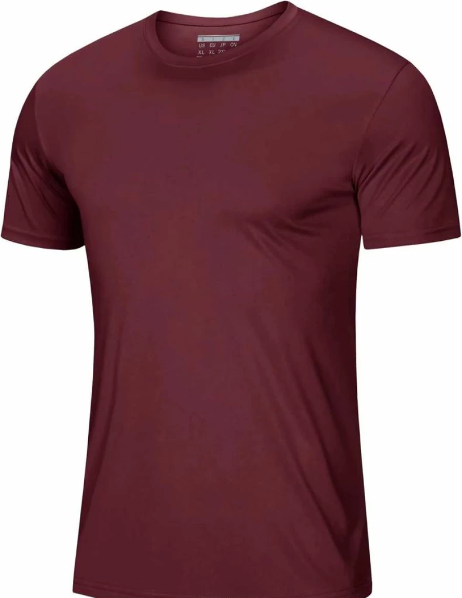 MAGCOMSEN Men's UPF 50+ Quick Dry Short Sleeve T-Shirt - Athletic Running Swim Rash Guard Tee for Performance & Water Sports