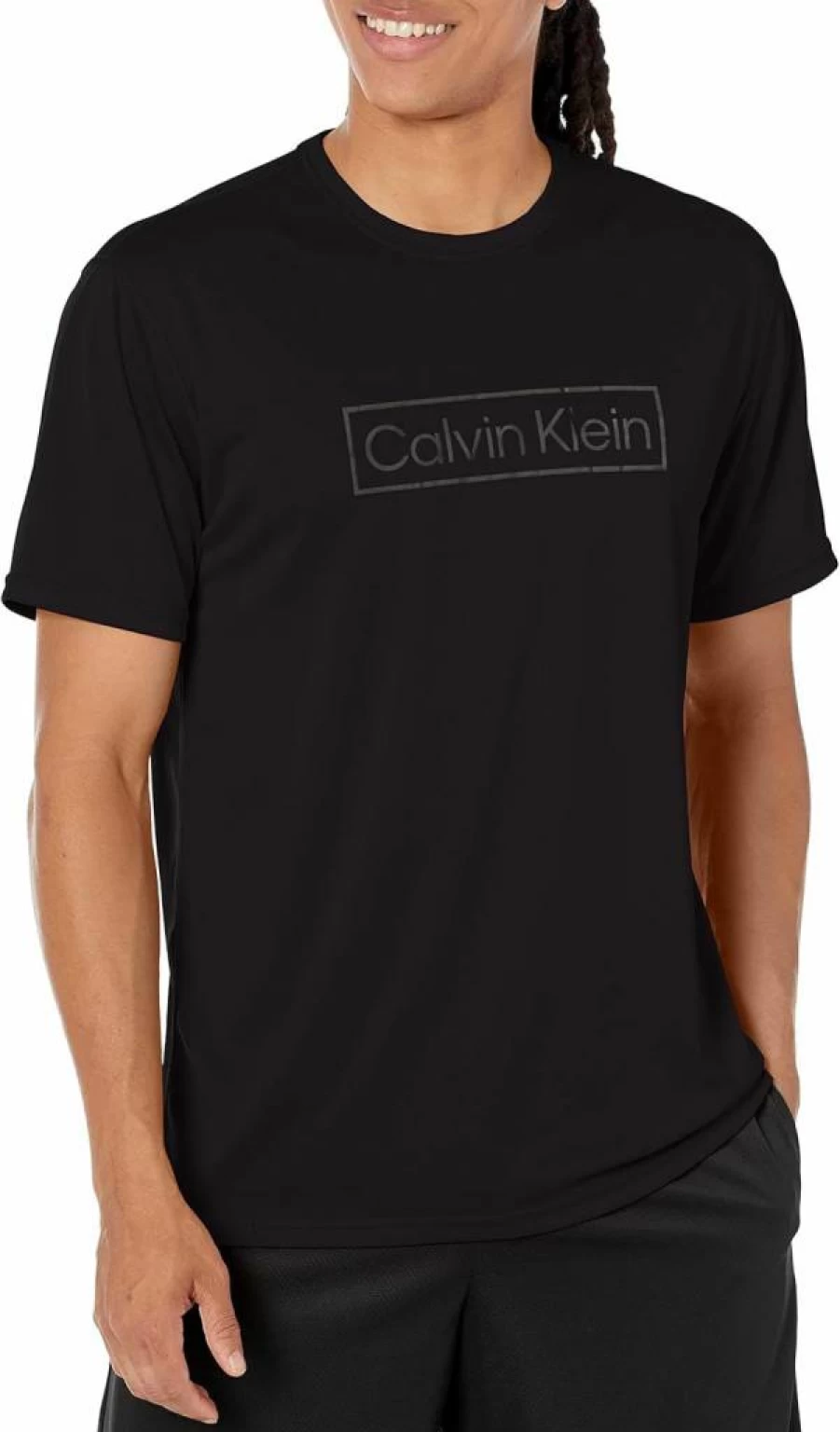 Calvin Klein Men's UPF 40+ Quick-Dry Lightweight Active Short Sleeve Shirt for Sun Protection