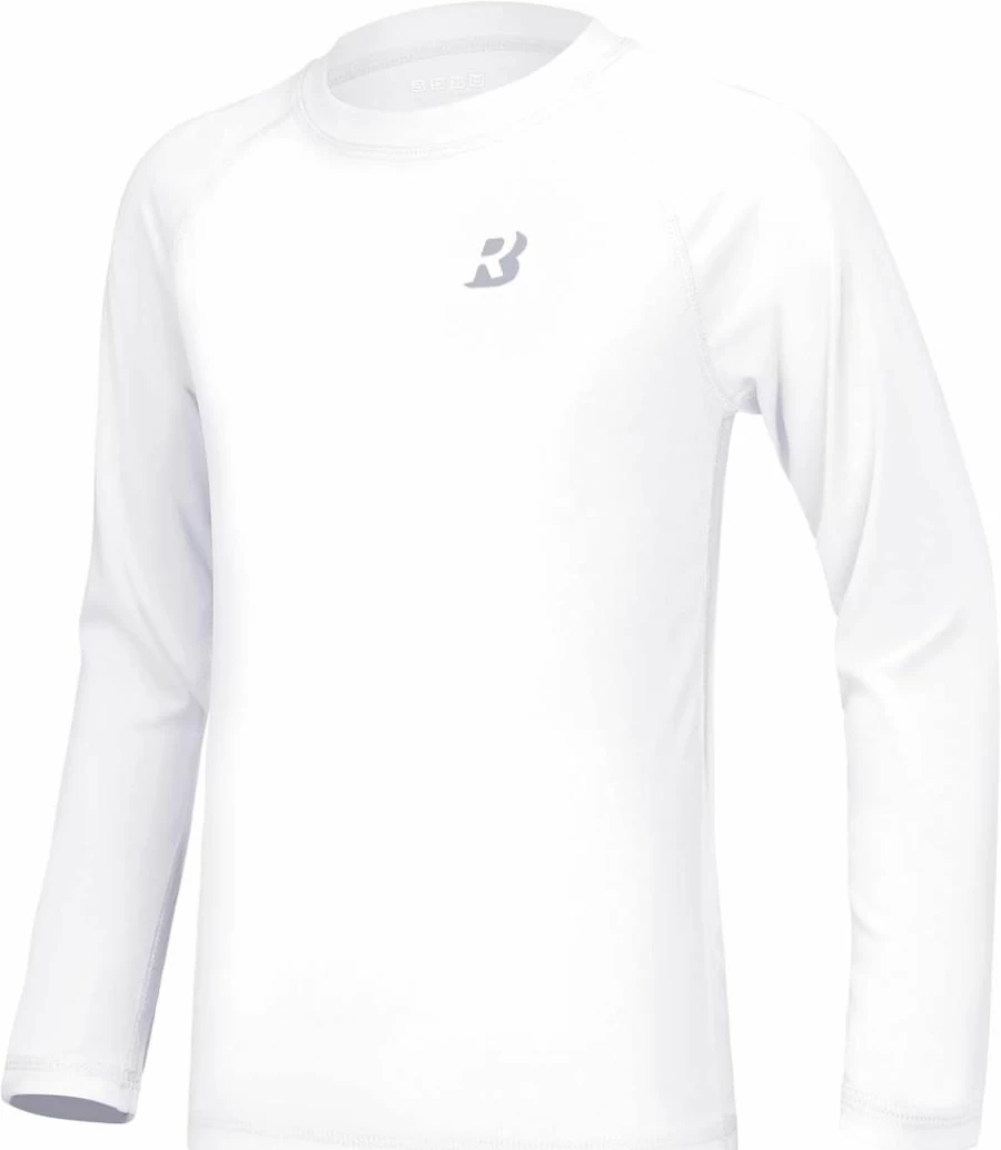 Roadbox UPF 50+ Kids Rash Guard Swim Shirt - Long Sleeve Sun Protective UV Swimwear for Boys & Youth, Athletic Beach Rashguard