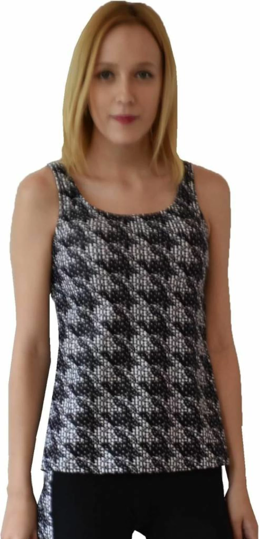 Private Island Women's UPF 50+ Sleeveless Tankini Top - Rash Guard Swimwear for Sun Protection