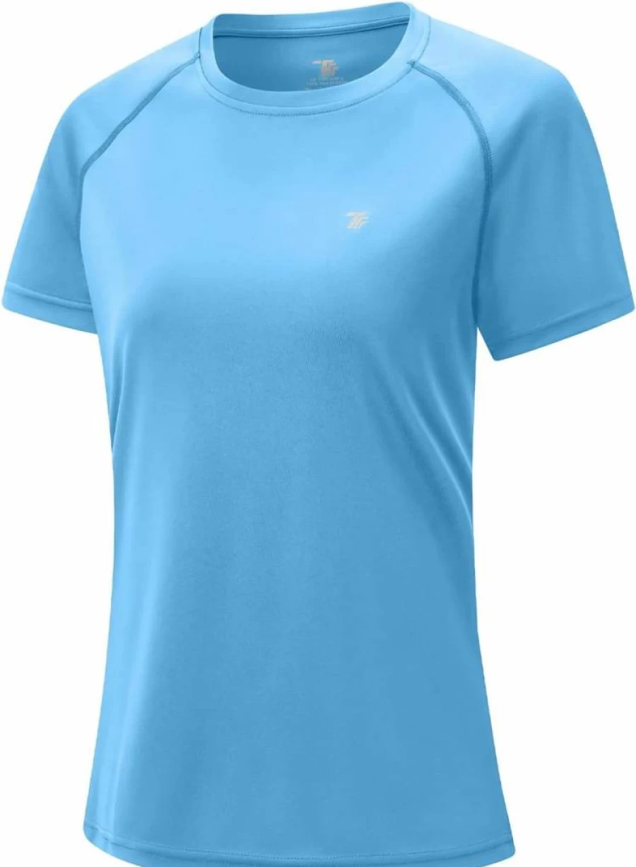 Gopune Women's UPF 50+ Sun Protection Short Sleeve Shirt Quick Dry Athletic Workout Top for Running & Outdoor Activities