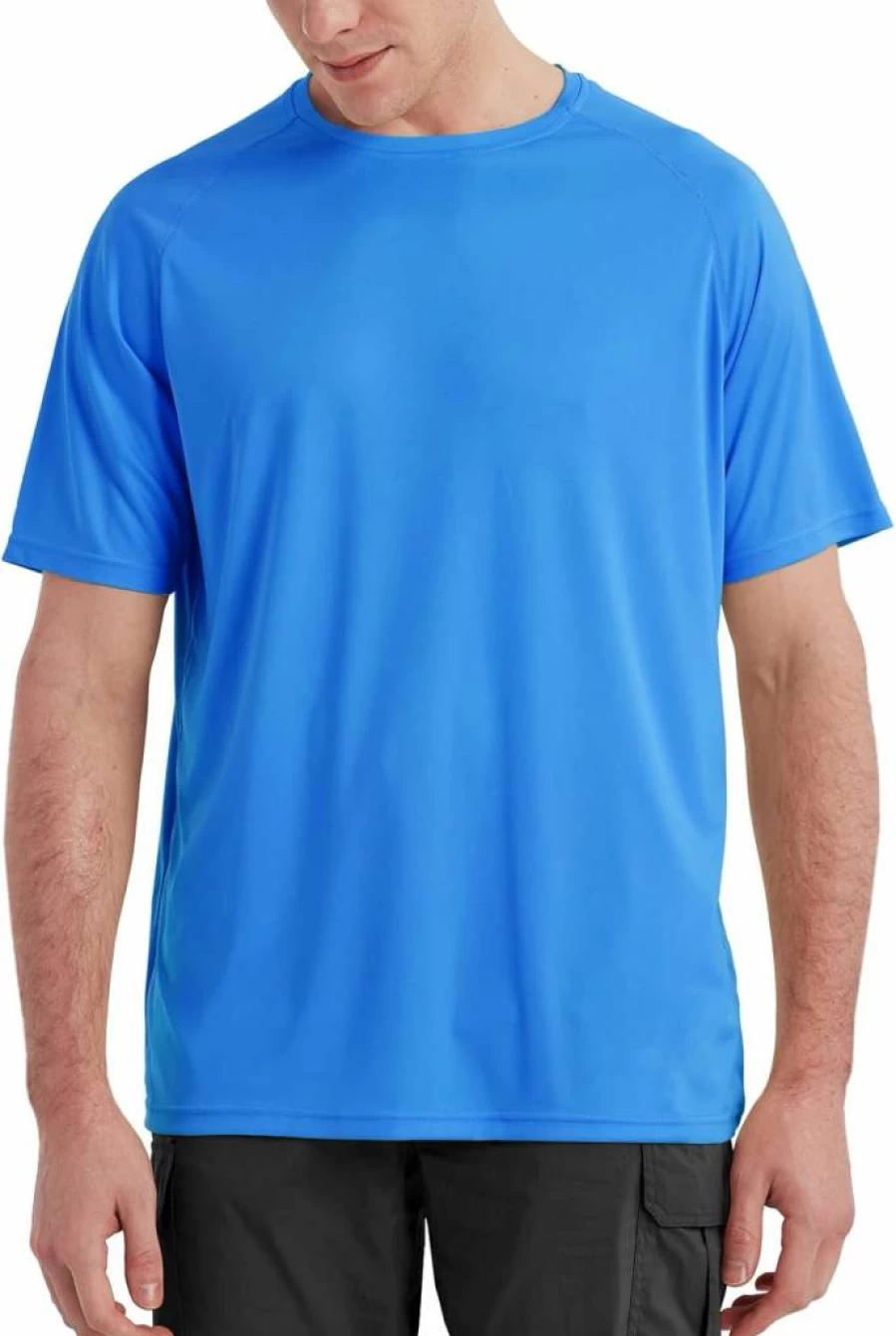 SG Edge Men's UPF 50+ Short Sleeve Rash Guard - Quick Dry, Moisture Wicking, Lightweight Sun Protection Swim Shirt