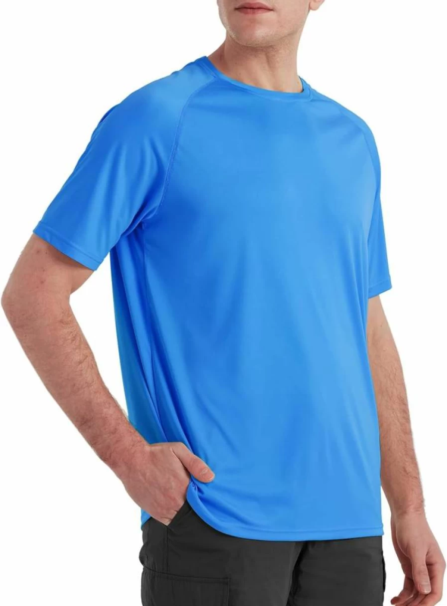 SG Edge Men's UPF 50+ Short Sleeve Rash Guard - Quick Dry, Moisture Wicking, Lightweight Sun Protection Swim Shirt