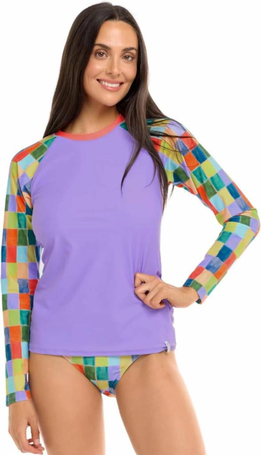 Body Glove Women's UPF 50 Long Sleeve Rashguard - Sleek Fit Sun Protection Swim Shirt