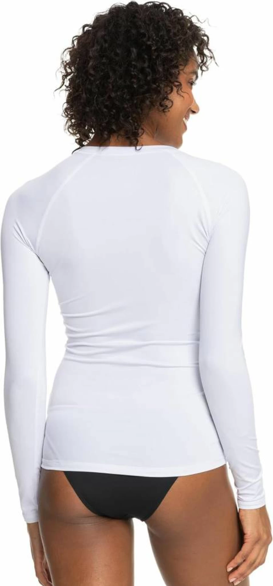 Roxy Women's Long Sleeve Zip-Up Rashguard - UPF Sun Protection Swim Shirt for Surfing & Beach