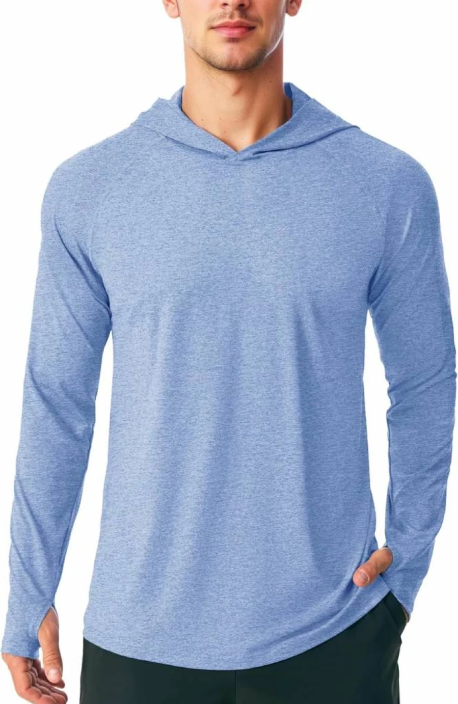 MAGCOMSEN Men's UPF 50+ Sun Protection Hoodie - Lightweight Long Sleeve Rash Guard for Fishing, Swimming & Workout