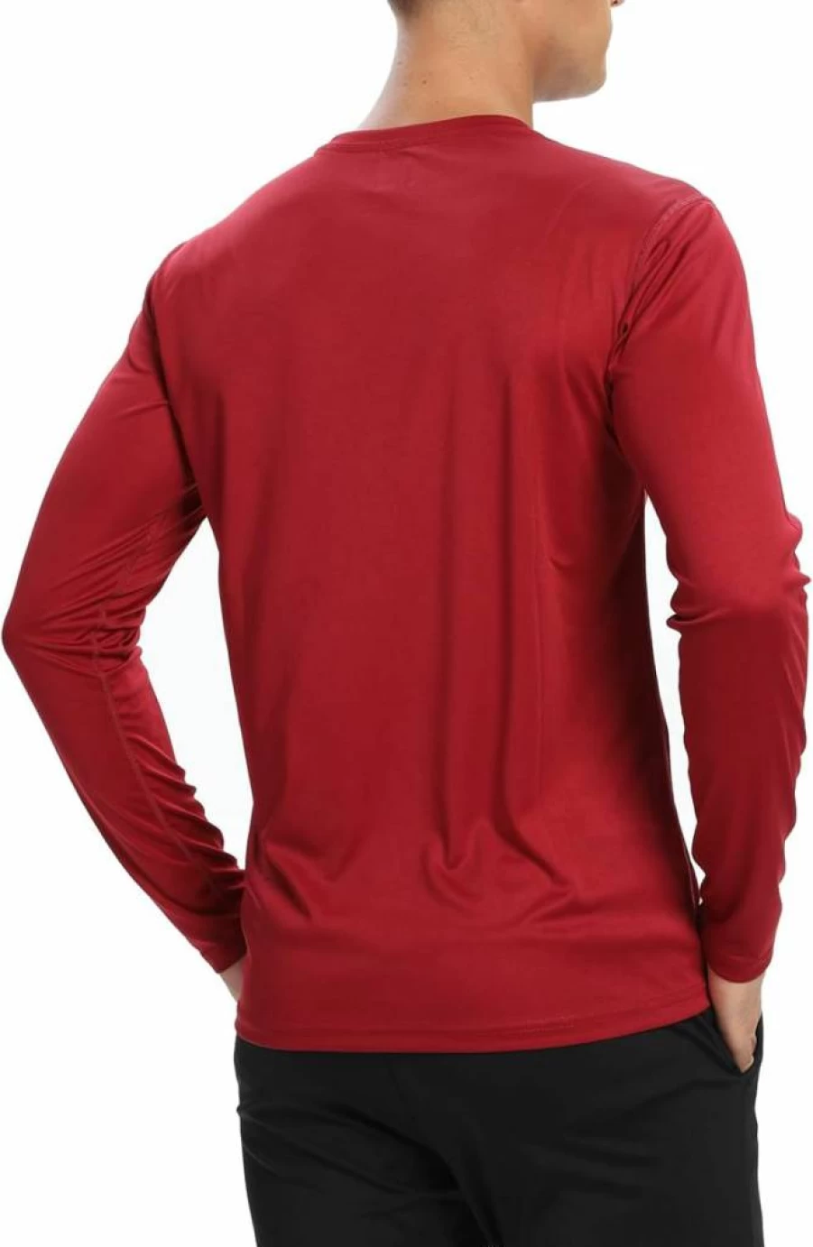 AyeGoo Men's Long Sleeve UPF 50+ Sun Protection T-Shirts - 1/3/6 Pack Quick-Dry Lightweight Workout Running Shirts