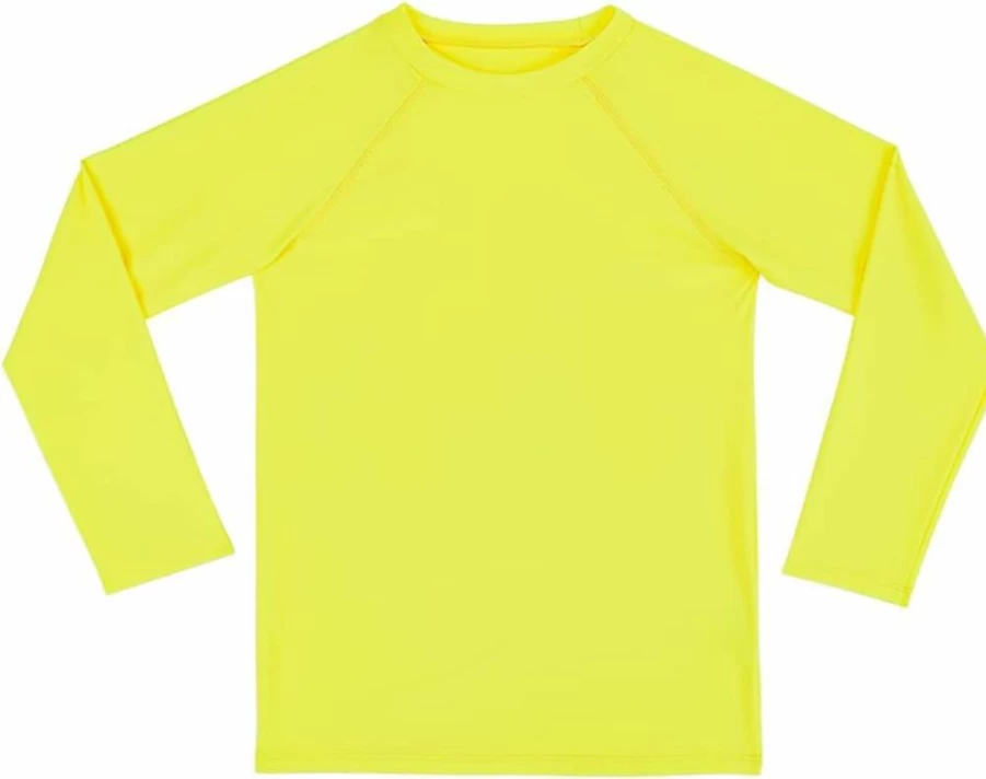 ESTAMICO Boys' UPF 50+ Sun Protection Long Sleeve Rash Guard Swim Shirt for Active Kids