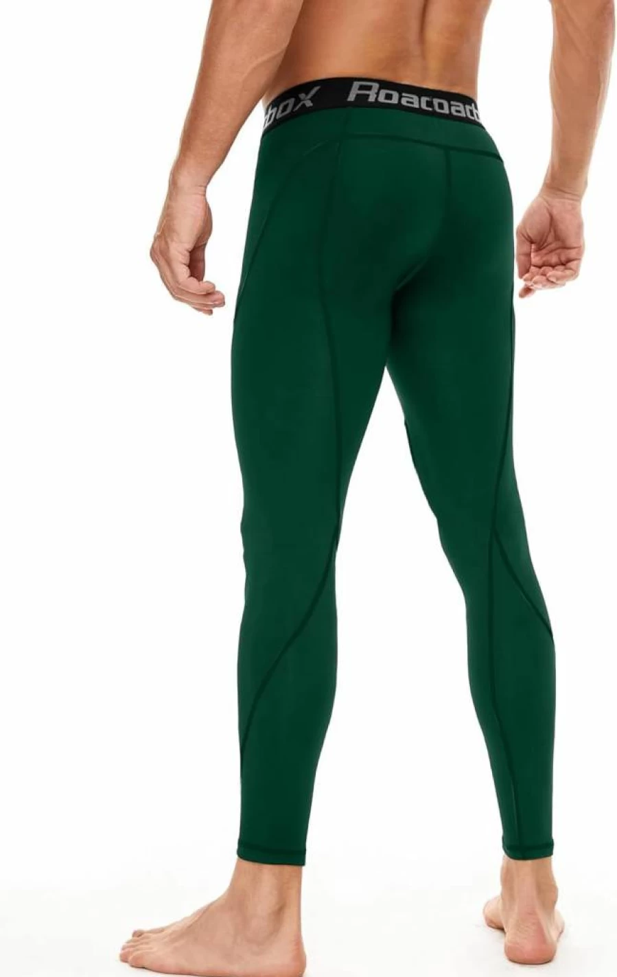 Roadbox Men's Compression Pants 1/2/3 Pack - Athletic Base Layer Tights for Running, Cycling, Yoga & Basketball