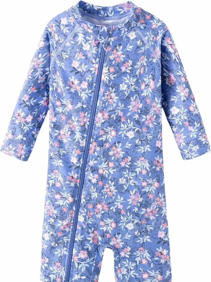 UMELOK Baby Girl Rash Guard Swimwear UPF 50+ Sun Protection One-Piece Bathing Suit for Infant & Toddler