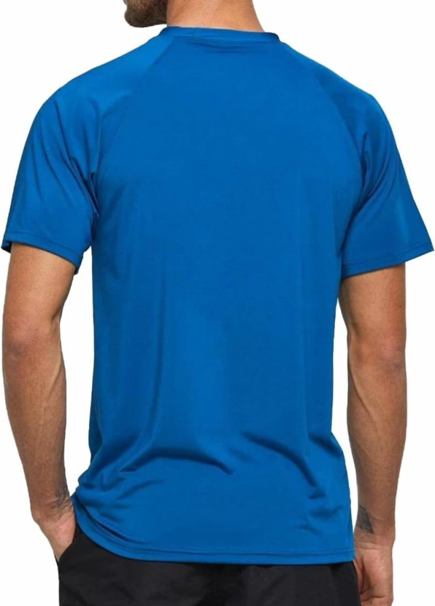 Arcweg Men's Quick-Dry UPF 50+ Rash Guard Swim Shirt - Short Sleeve UV Protection Loose Fit Diving & Swimming Top