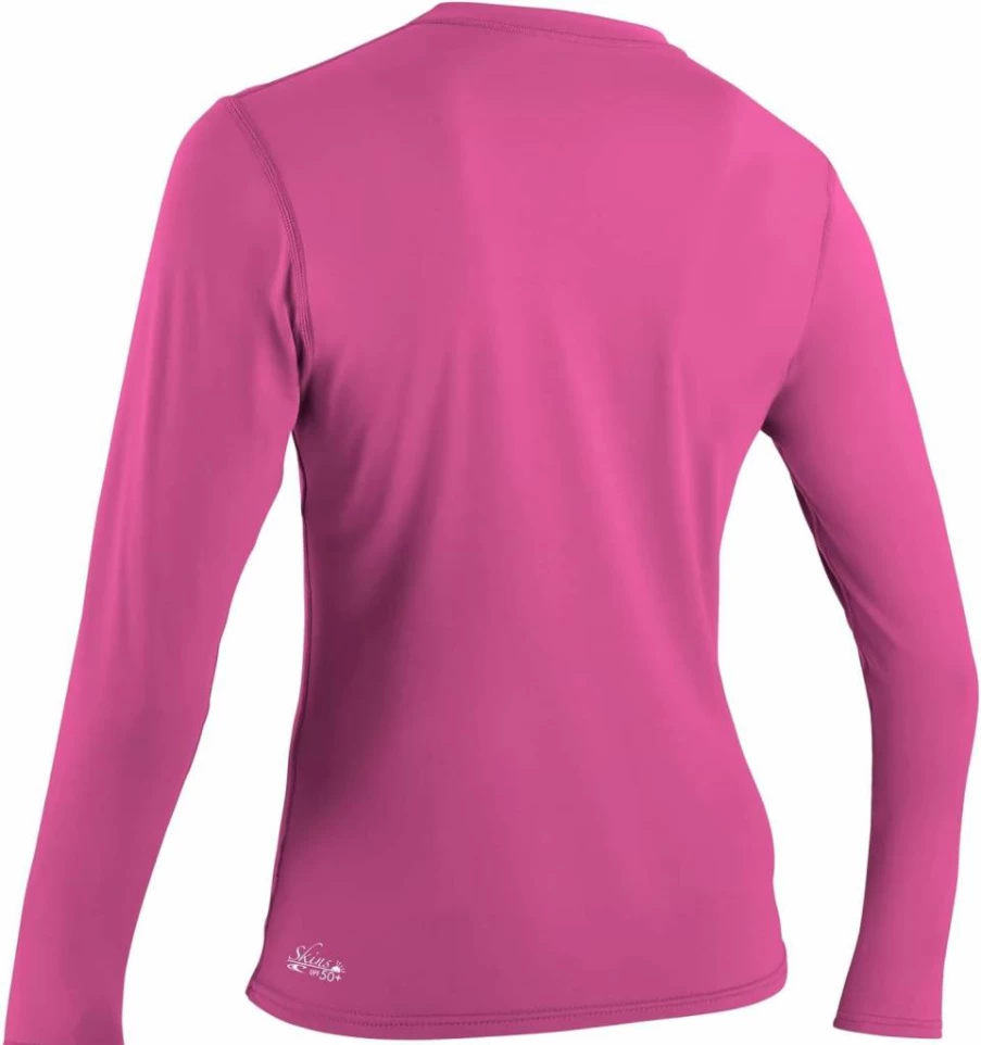 O'Neill Women's UPF 50+ Long Sleeve Sun Shirt - Basic Skins UV Protection Surf Swim Top