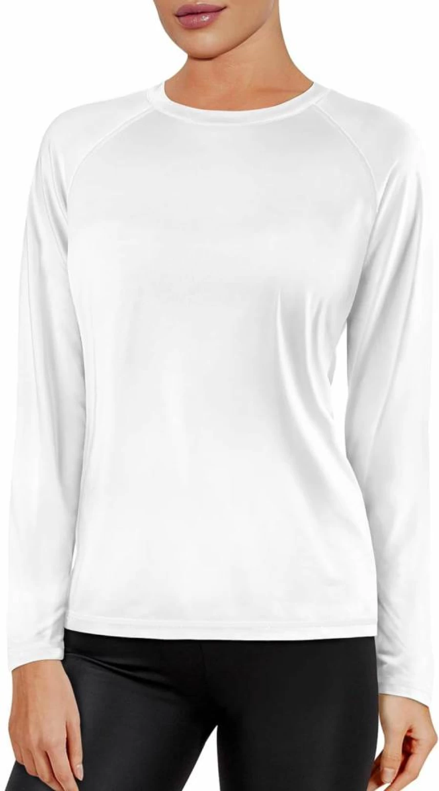CHARMSHE Women's UPF 50+ Sun Protection Long Sleeve Rash Guard - Cooling Quick Dry Lightweight Workout Top for Outdoor Activities