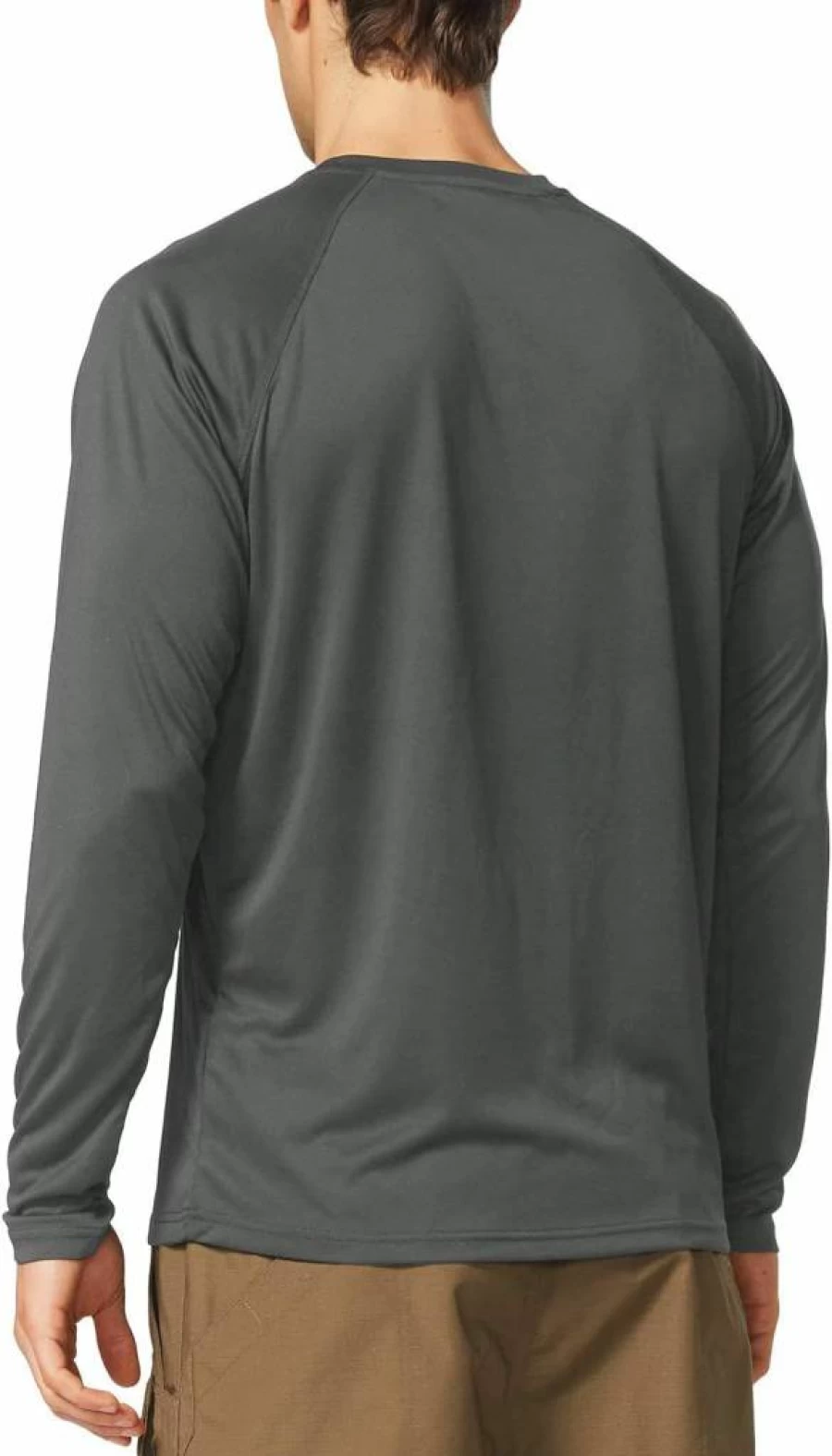 Baleaf Men's UPF 50+ Sun Protection Shirt Long Sleeve Quick Dry Moisture Wicking Rash Guard for Fishing Running Hiking Outdoor Sports