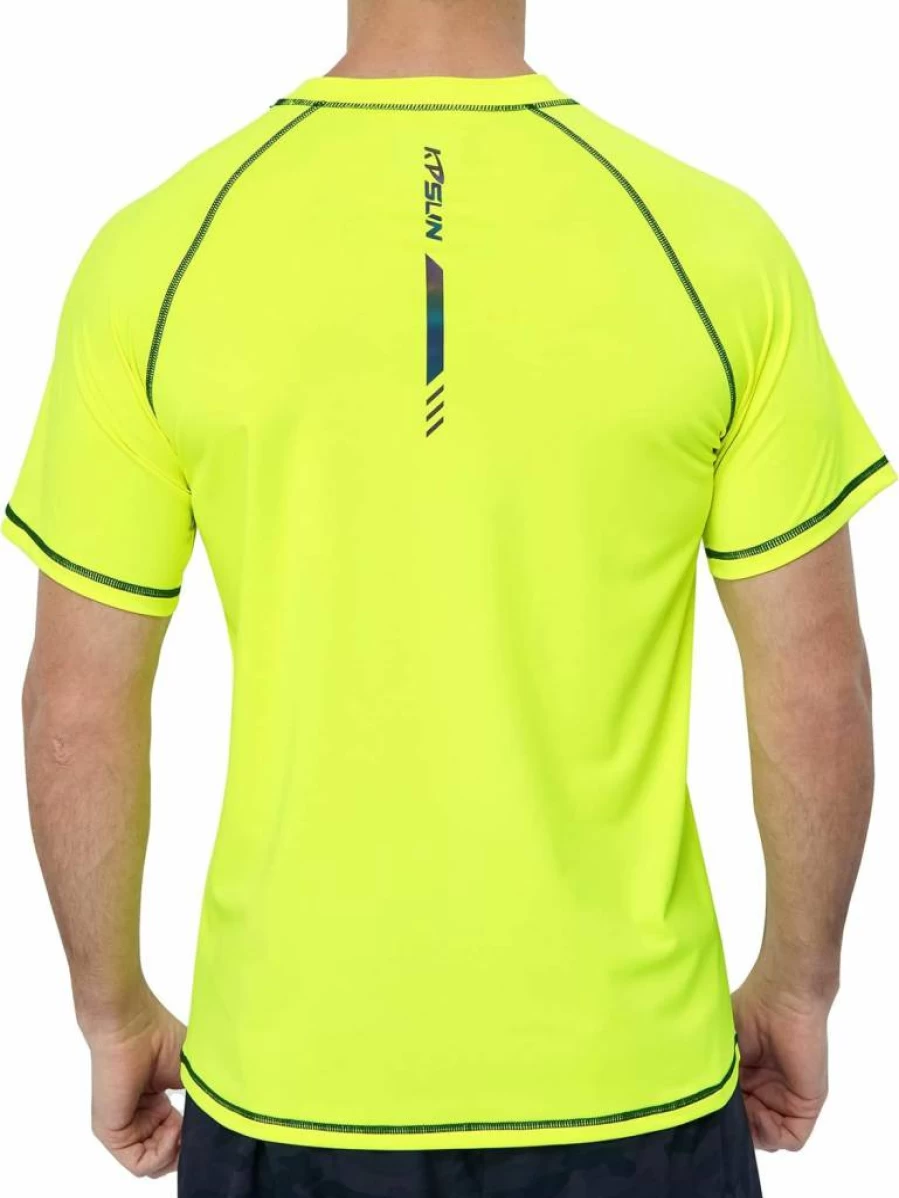KPSUN Men's UPF 50+ Sun Protection Rash Guard Shirt - Quick Dry SPF Swim Shirt for Beach, Fishing & Outdoor Activities