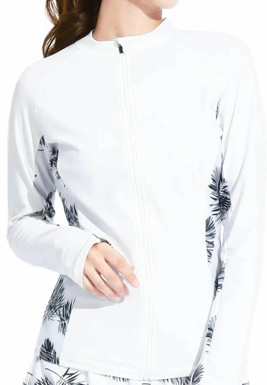 Actleis UPF 50+ Women's Long Sleeve Swim Shirt - Sun Protective Rash Guard for Swimming & Water Sports