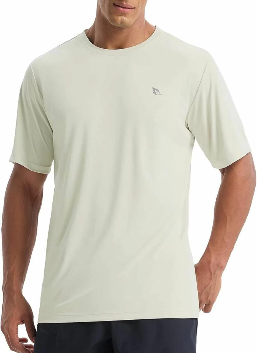 Baleaf Men's UPF 50+ Sun Protection Short Sleeve Shirt - Quick Dry Lightweight UV SPF Athletic T-Shirt for Hiking & Outdoor Activities