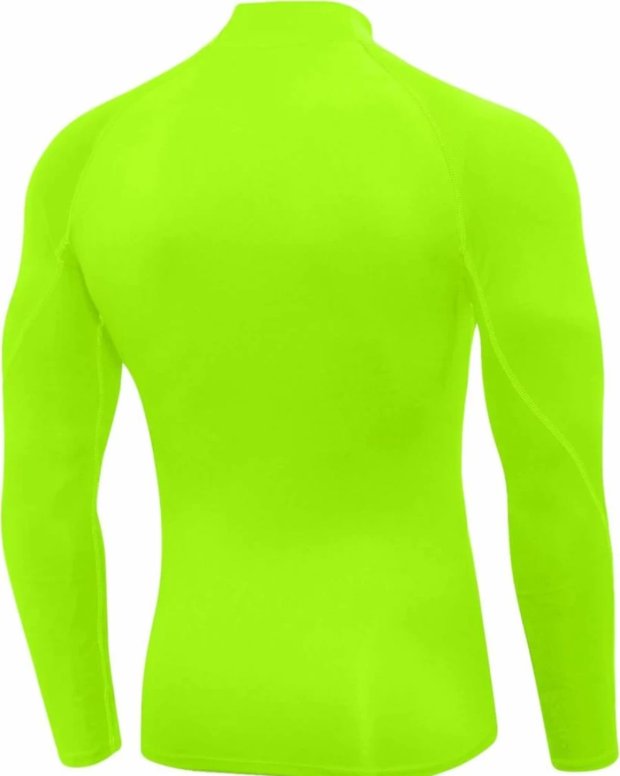 SPVISE Men's Compression Shirt Long Sleeve Workout Top - Moisture Wicking Athletic Gym Shirt, Cool Dry Performance Undershirt, Turtle Neck Training Tee (1 or 2 Pack)