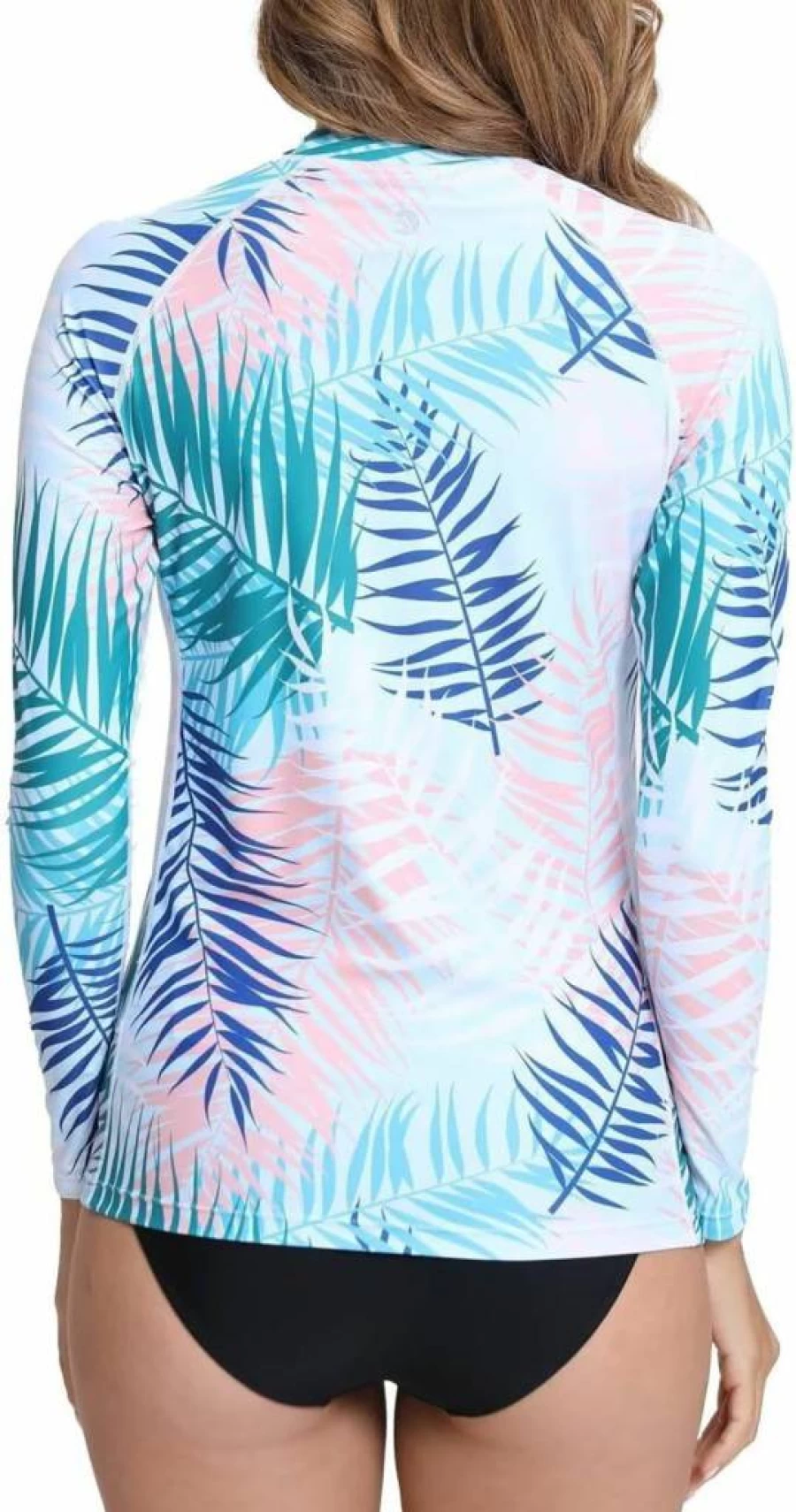 Eteoepo Women's UPF 50+ Long Sleeve Rash Guard - Lightweight Surfing & Swimming Top for Sun Protection