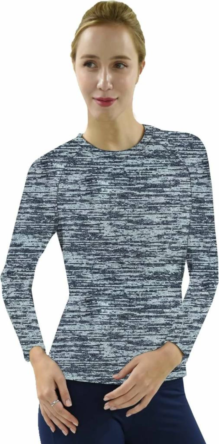 Private Island Women's UPF 50+ Long Sleeve Swim Shirt - Rash Guard T-Shirt for Sun Protection & Workout