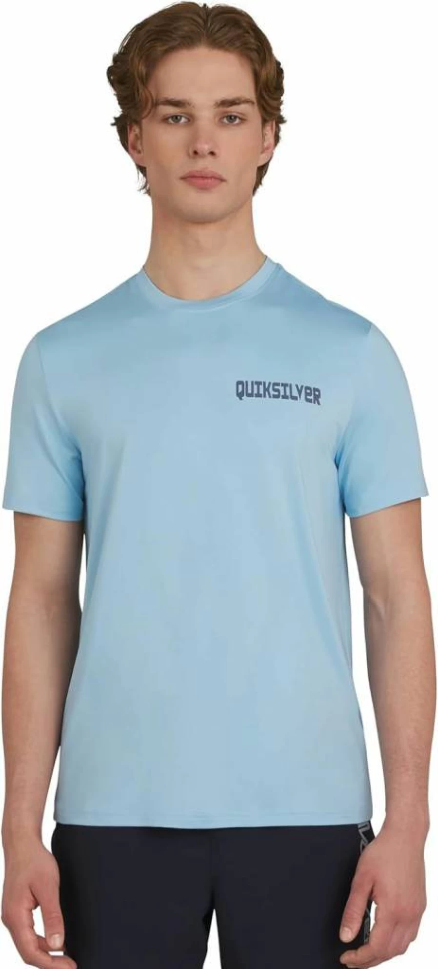Quiksilver Men's UPF 50+ Short Sleeve Rash Guard Sun Shirt for Swimming & Surfing