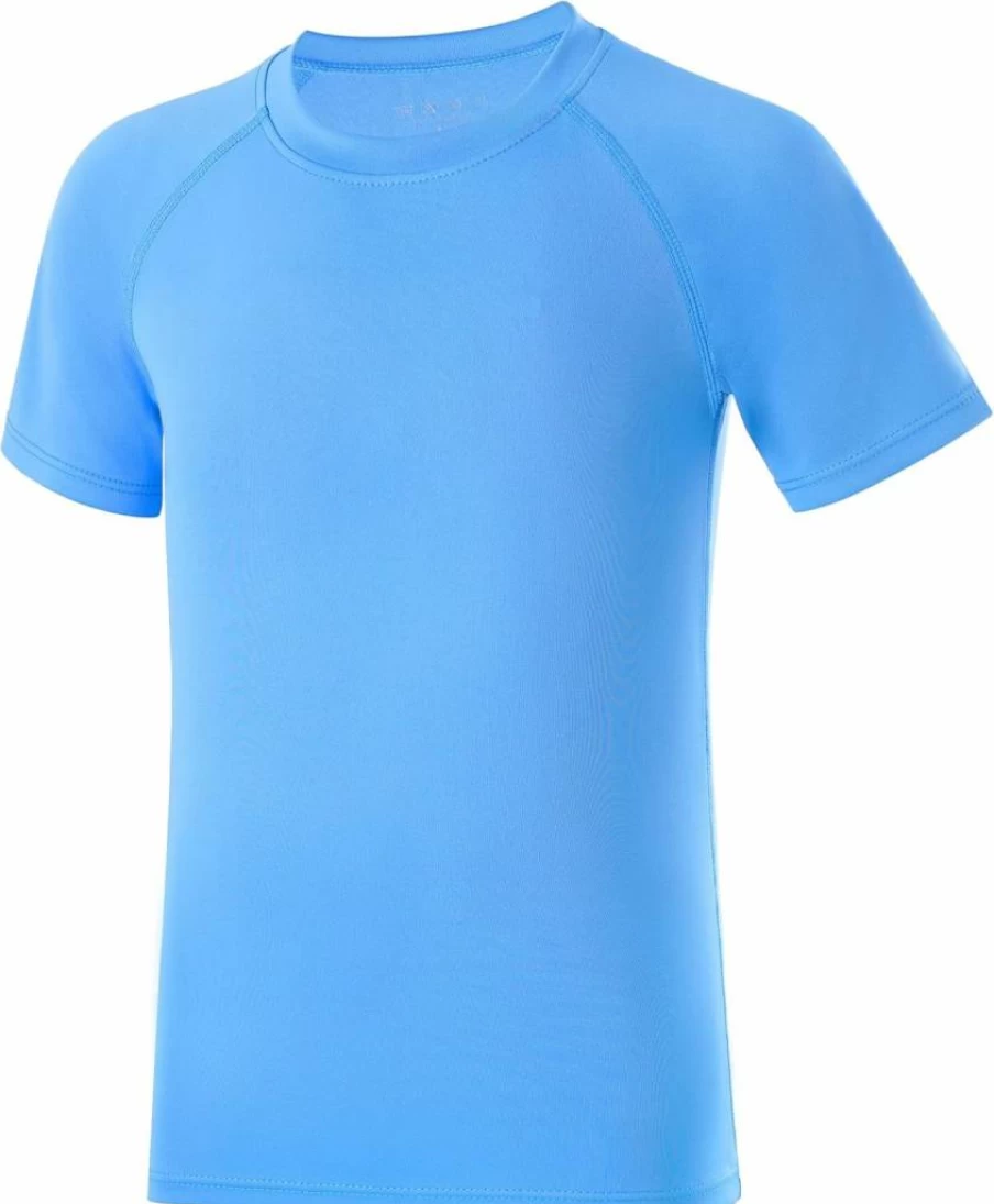 DRONIRING Boys' UPF 50+ Sun Protection Short Sleeve Rash Guard Shirt for Kids, Youth Swim & Surf Shirt with UV SPF for Beach, Pool & Water Activities