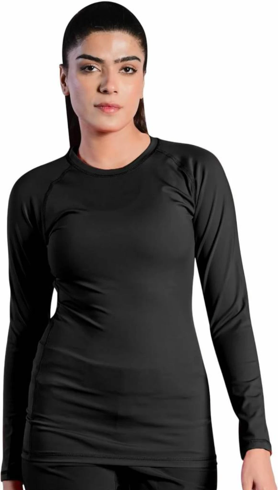 ROAR-INT Women's UPF 50+ Long Sleeve Rash Guard for Swimming, Athletic Sports, MMA & BJJ